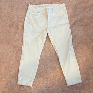 LOFT White Ankle Jeans